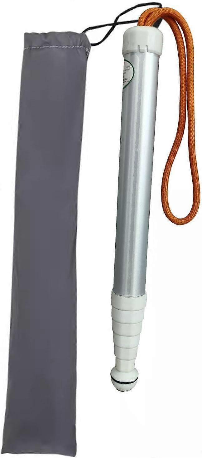 Blind Walking Cane, 125cm Telescopic Folding Mobility Cane, 7 Section Lightweight Titanium Guide Stick for Visually Impaired