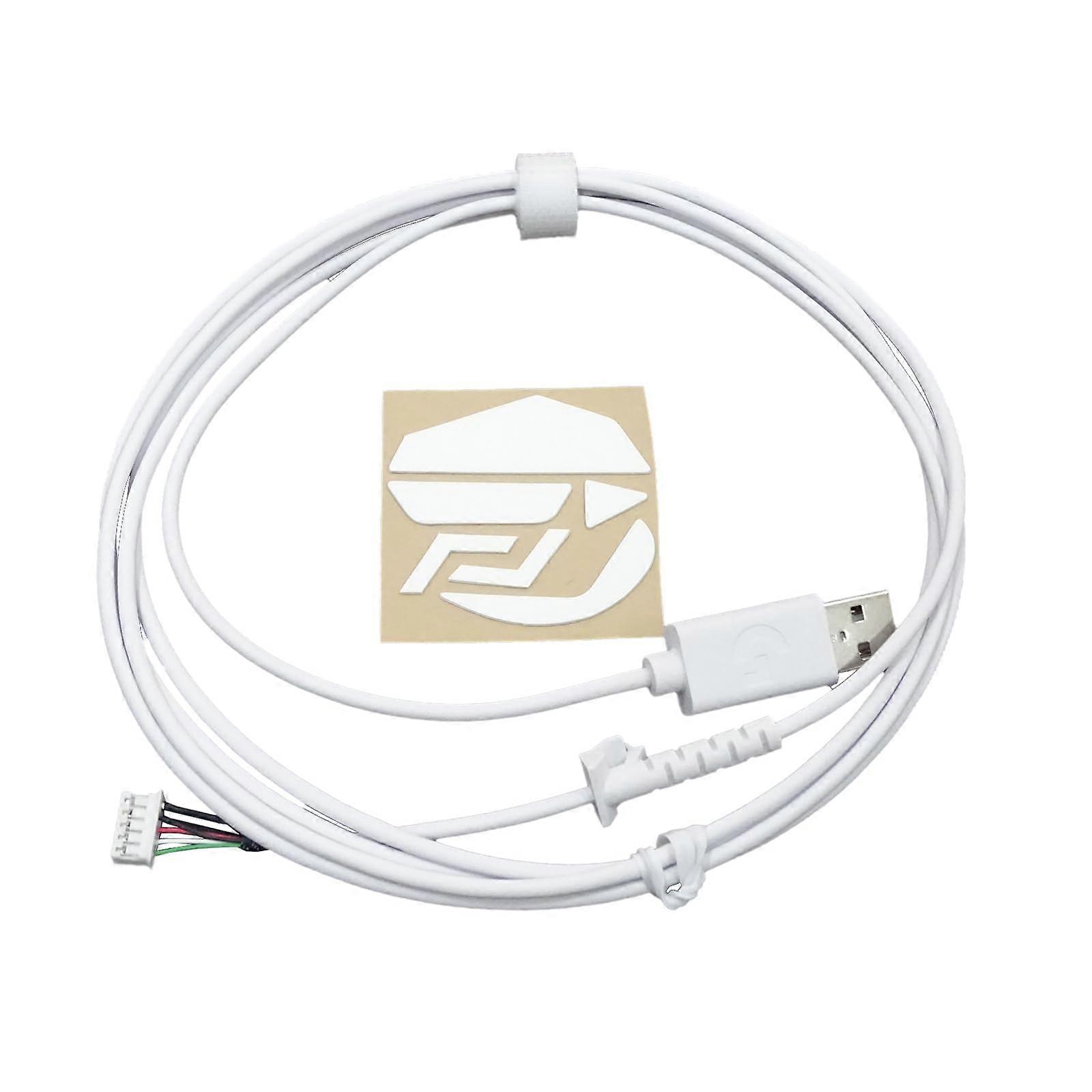 Cable Replacement and Feet Skates Set for Logitech G502 Mouse for Smooth Glide and Easy