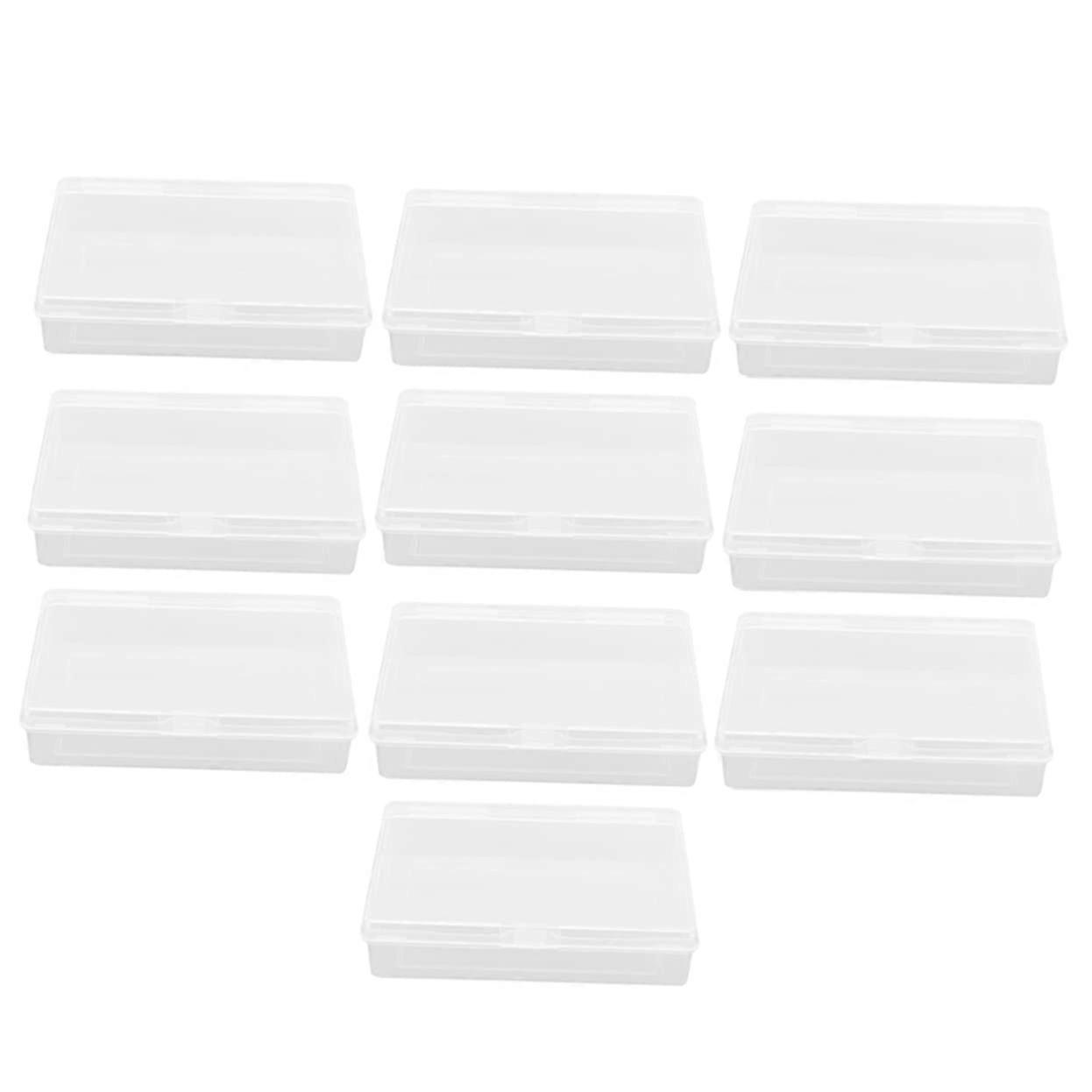 10pcs Transparent Playing Card Storage Box, Durable PP Game Card Organizer, Compact Holder