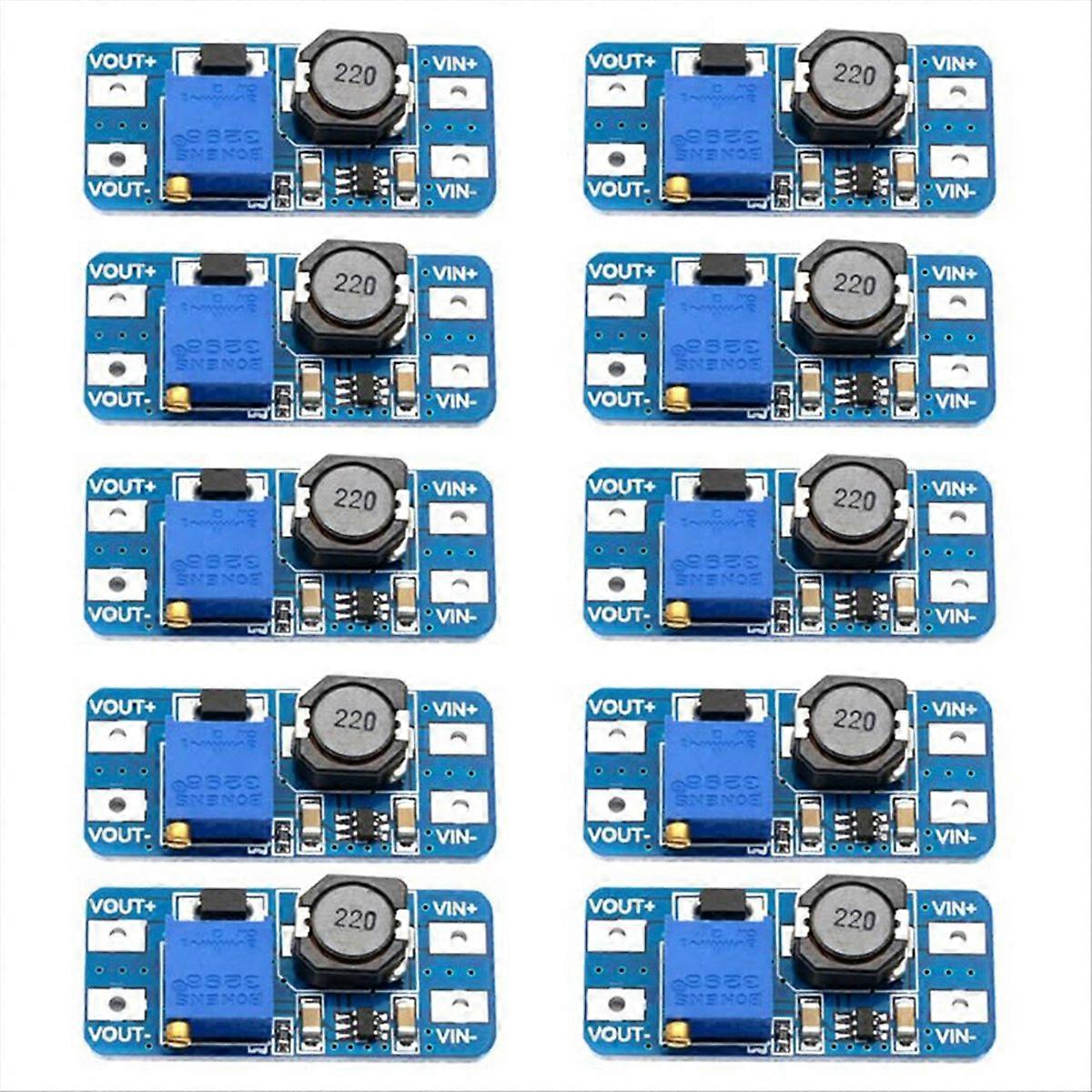 10PCS, , DC-DC Converter, 2-24V to 5V-28V, 2A Output, Micro-USB