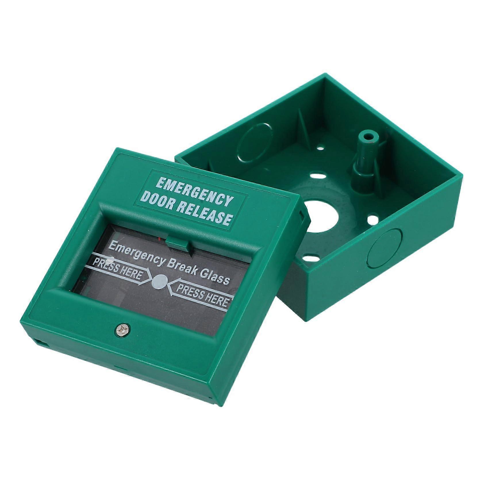 Emergency Door Release Button with Resettable Break Glass Fire Exit Alarm for Rapid Activation