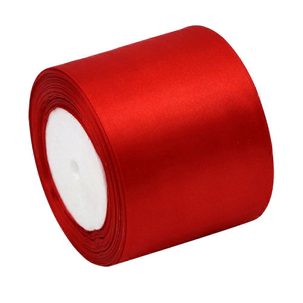Geschenkband, einseitig, rot, Polyester, 1 Rolle