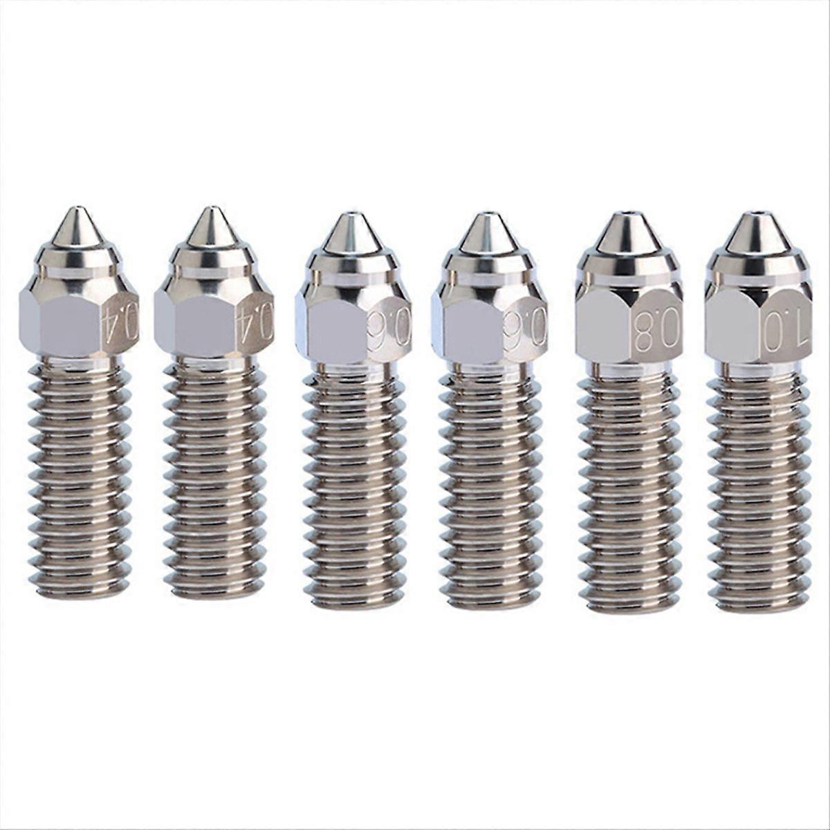 For K1, K1 Max Printer High Flow Nozzles 6Pcs in Total