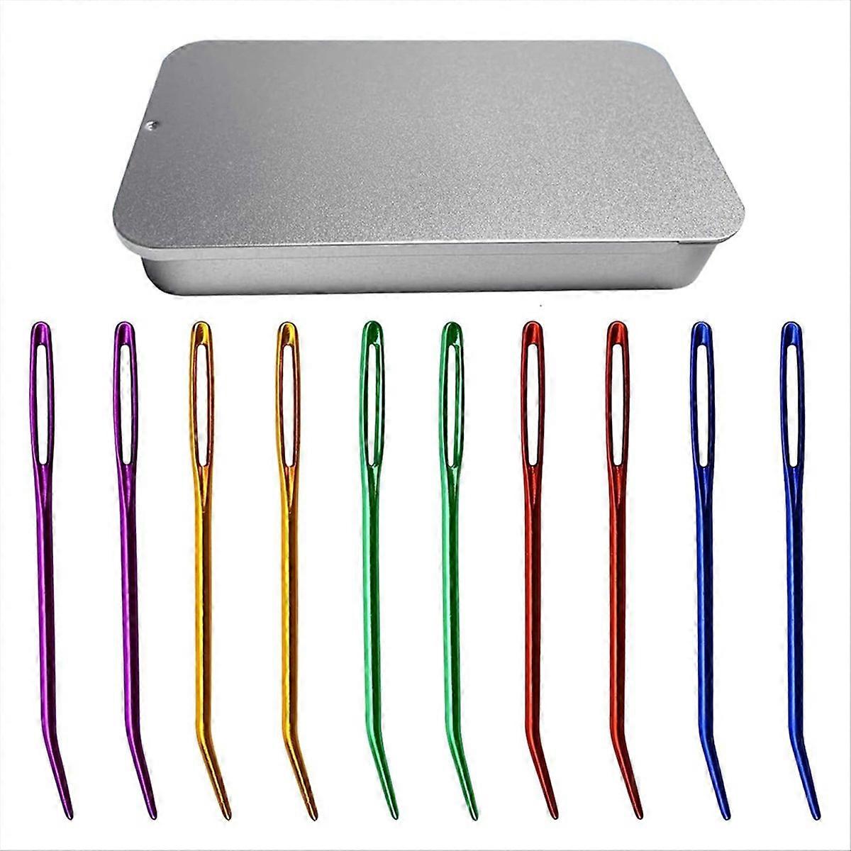 10Pcs Yarn Darning Tapestry Needle,Big Eye Weaving Needle,for Weaving