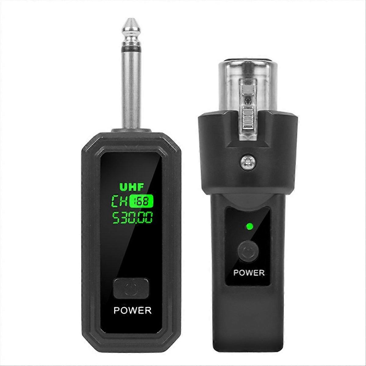 UHF XLR Adapter System Wireless Microphone Transmitter Receiver B