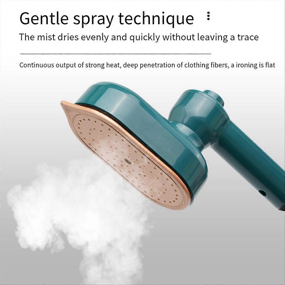 Mini portable iron Handheld ironing machine EU PLUG (Green)