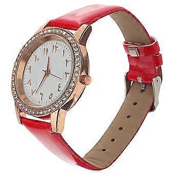 Orologio da polso da donna con cinturino in PU e brillantini, unico nel suo genere, per un look casual ed elegante.