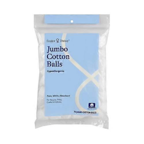 Foster And Thrive Jumbo Cotton Balls, 70 Count