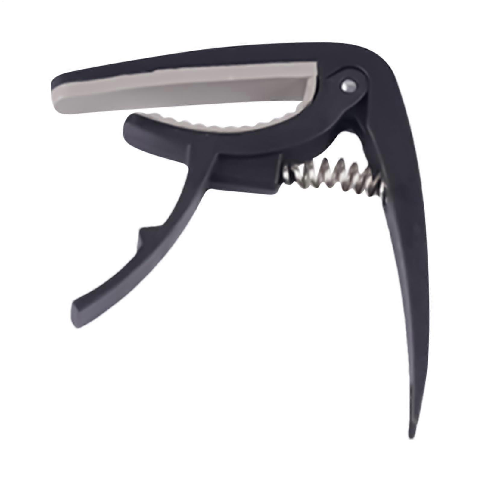 Adjustable Guitar Capo and Learning Aid Clamp for Beginners, Professional Black Practice Accessory