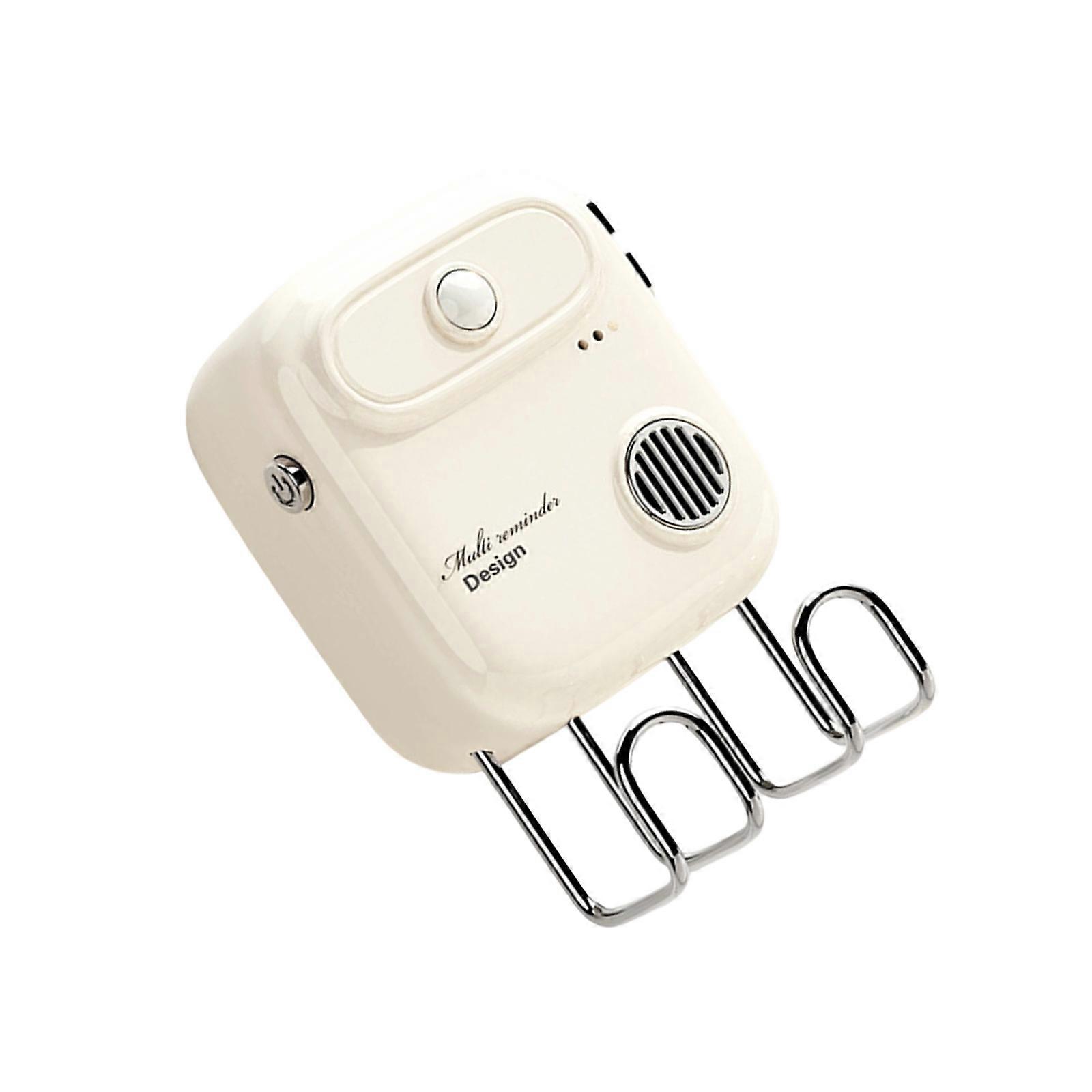 Automatic Talking Notice Wall Hook Safety Reminder Hanger Prevent Missing Important Items Before Leaving  White