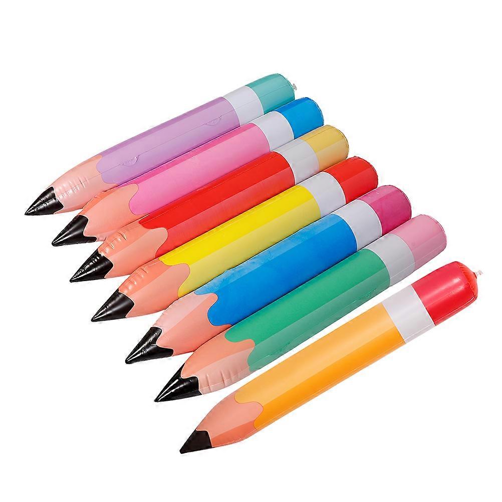 7Pcs Inflatable Pencil Decorations for Back to School Classroom Use