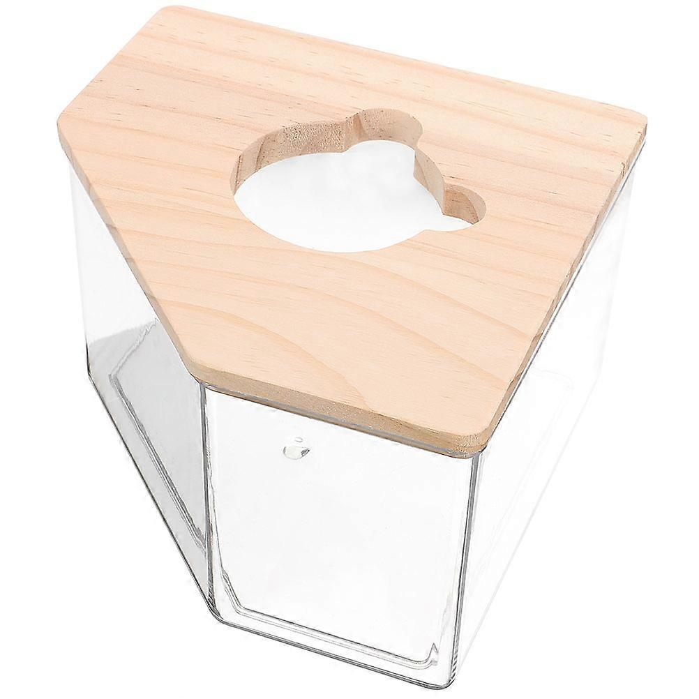 Acrylic Hamster Sand Bath Container for Storage 5Pcs Set