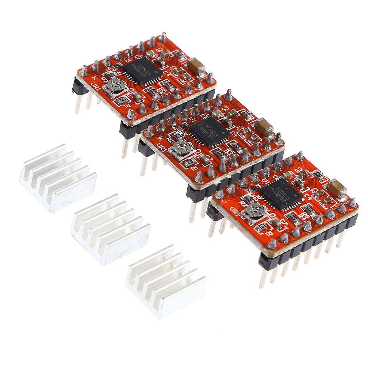 3D Printing A4988 Stepper Motor Driver Module for 3Pcs Red
