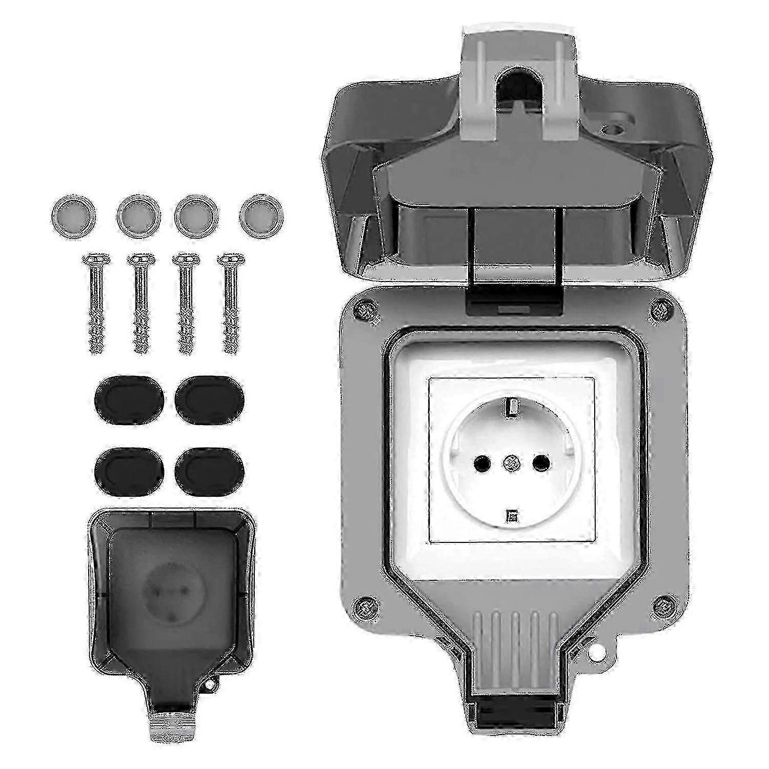 Outdoor Socket Weatherproof Outdoor Wall Socket Eu Plug A
