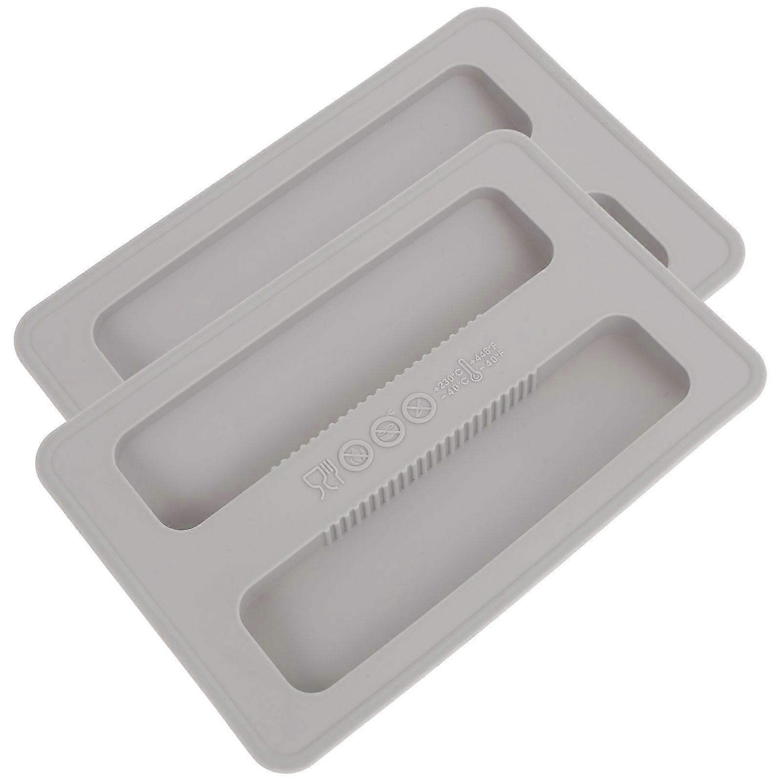 2Pcs Bread Toaster Protector Bread Maker Upper Cover Breakfast Maker Protector for Home Light Grey