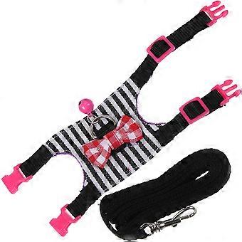 Small Pet Harness Denim Set for Comfortable Walking 1Set