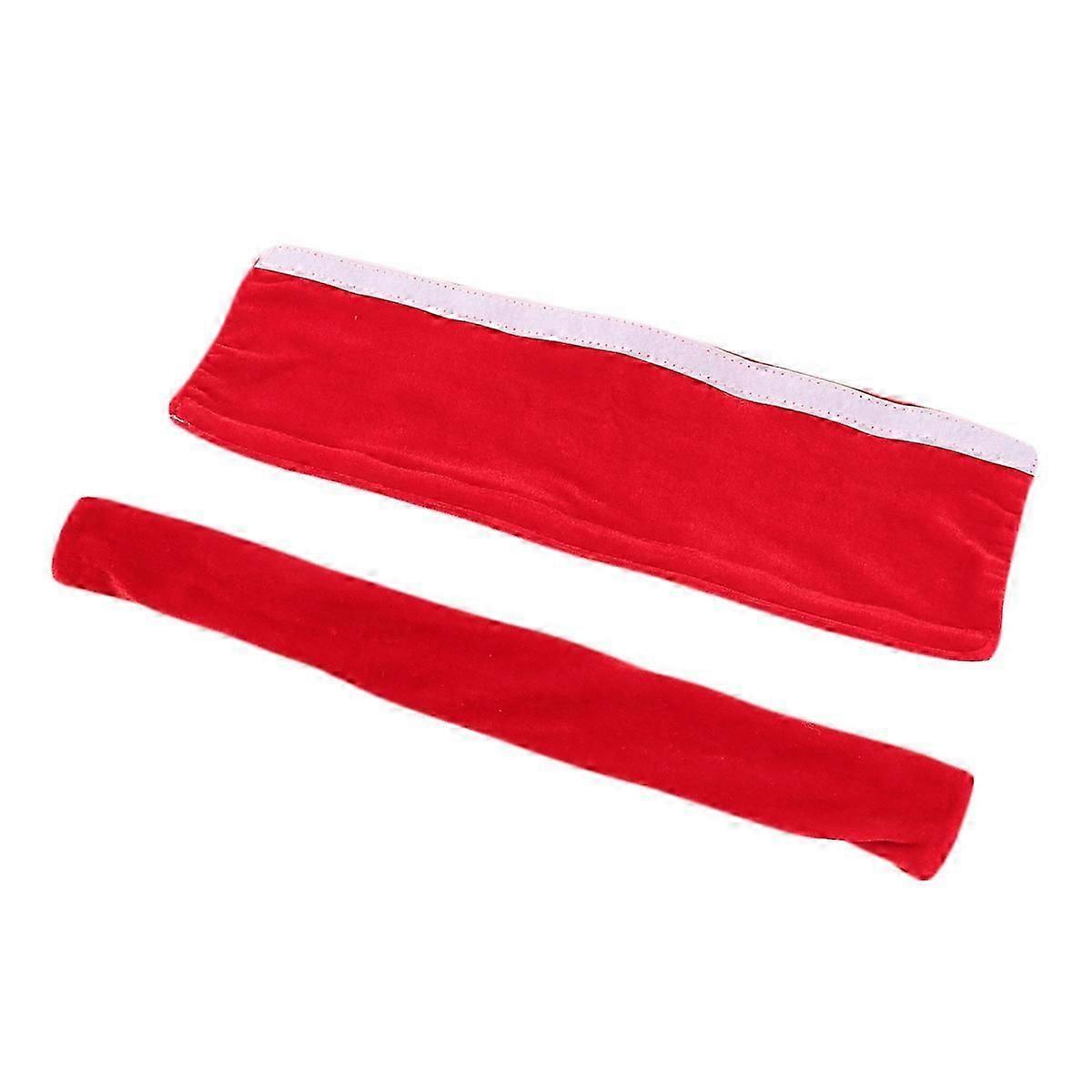 Refrigerator Handle Covers Protective Set for Kitchen Appliance 2Pcs Red