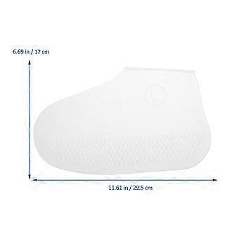 Anti Slip Shoe Cover Silicone Shoe Protector for 1Pair Waterproof White
