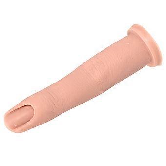 Silicone Practice Nail Art Finger Fake Nail Training Finger Model for Manicure 1Pcs