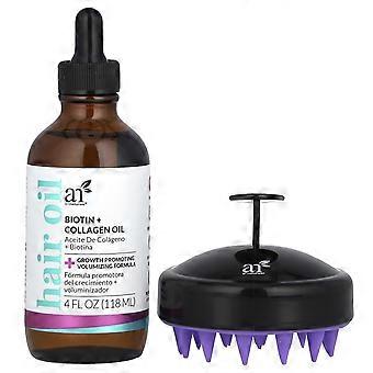 artnaturals, Hair Growth Kit, Biotin + Collagen Oil, 2 Piece Kit, 2-Pack