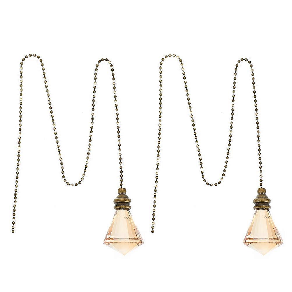2pcs Ceiling Fan Pull Chain Light Chain Pull Extender Decorative Chain Connector
