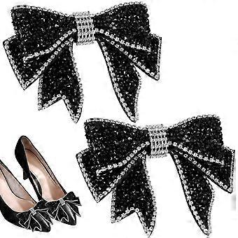 1 Pair Rhinestone Bow Shoe Ornament Children Shoe Accessories Shoe Decoration