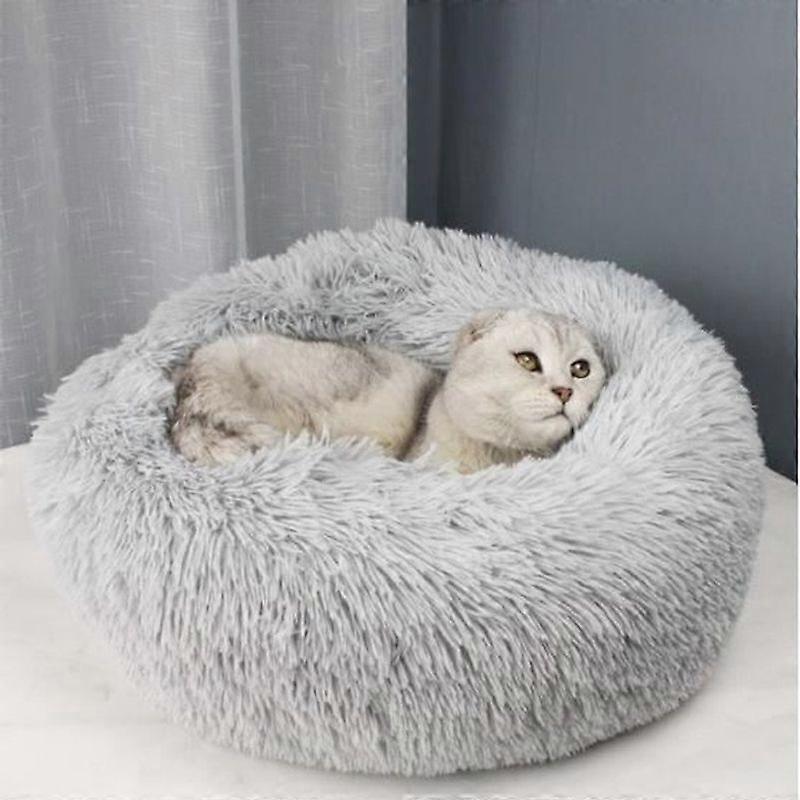 Katzen- und Hundekorb - Warm - 60 cm - Hellgrau