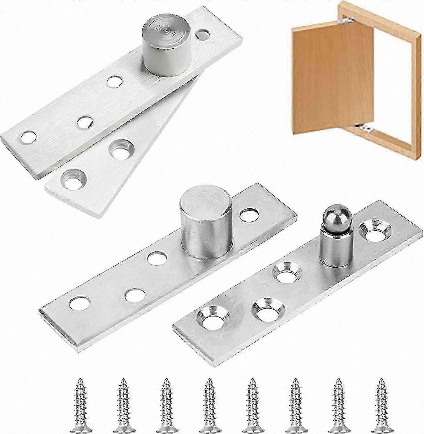 4-Pack 360 Rotating Concealed Hinges for Doors, Windows, Cabinets