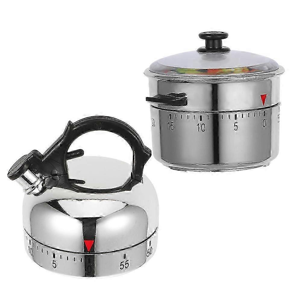 Mechanical Timer Kitchen for Cooking 2Pcs Timers Cooking Reminder