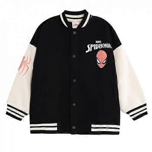 Spider-Man Boys Embroidered Logo Varsity Jacket