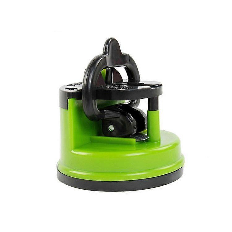 Green Knife Sharpener with Suction Cup Kitchen Tool
