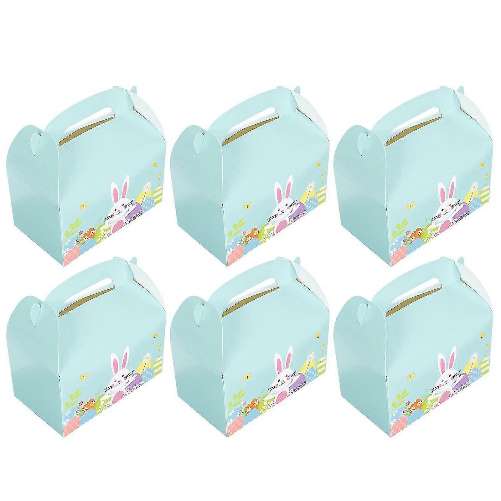 Easter Cake Packaging Box for Storage 6Pcs Paper Cupcake Storage Cases