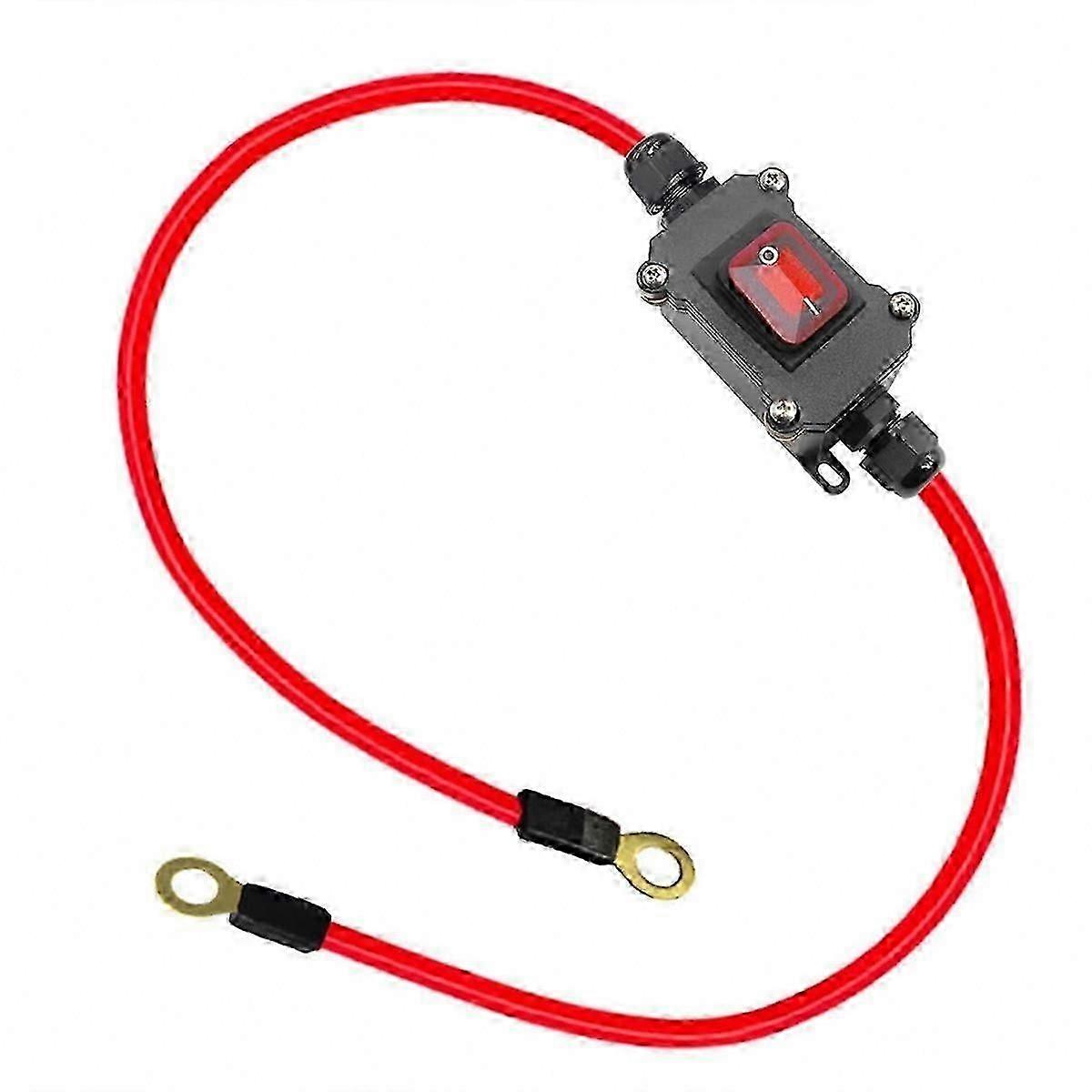 DC12-24V DPST 25A Inline Wire Switch, IP67 Waterproof, On/Off Quick Connect Terminals