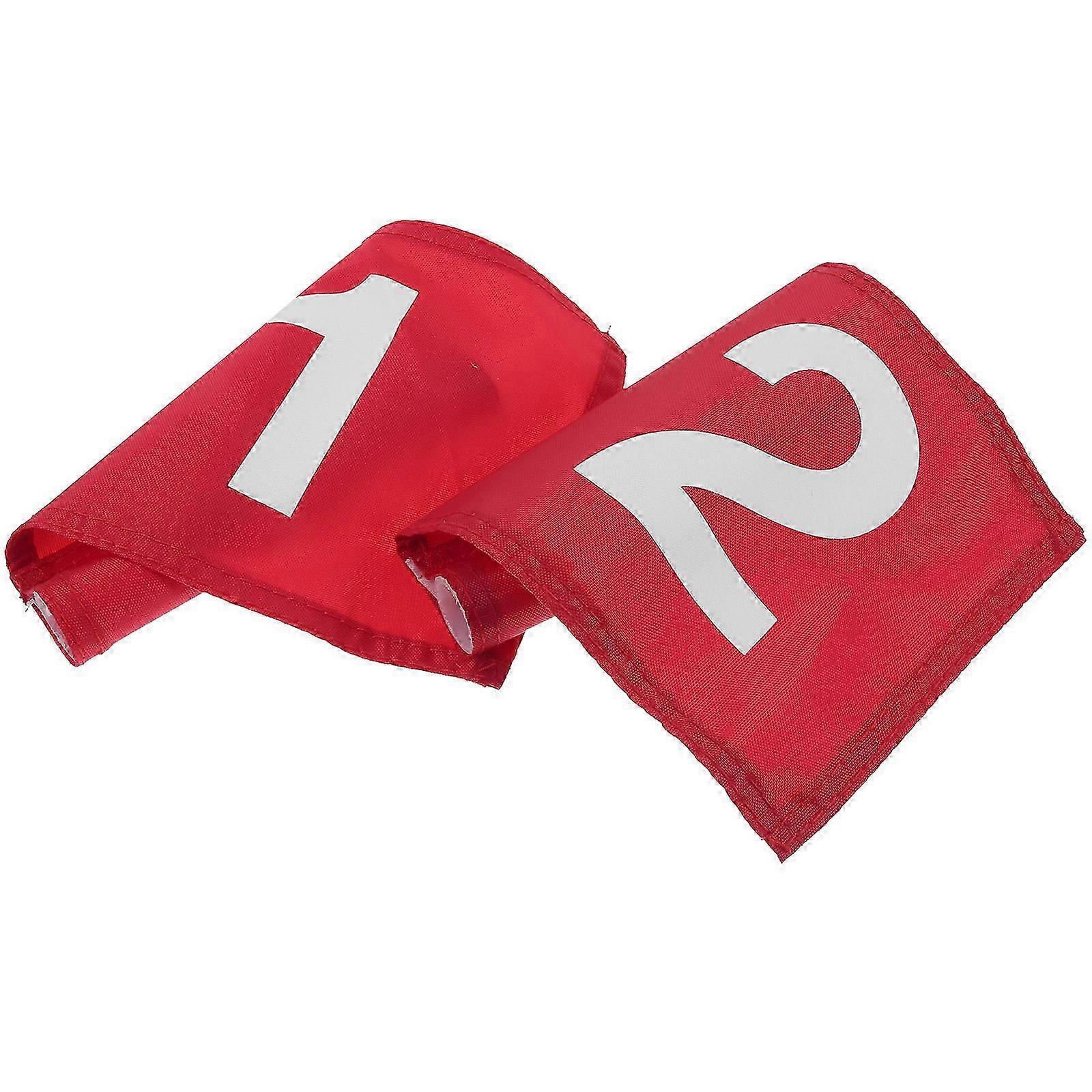 2pcs Outdoor Target Flags Polyester Training Flags Golfing Court Target Flags