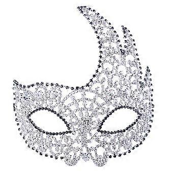 Court Retro Noble Silver Mask European style Evening Party Costume Accessory
