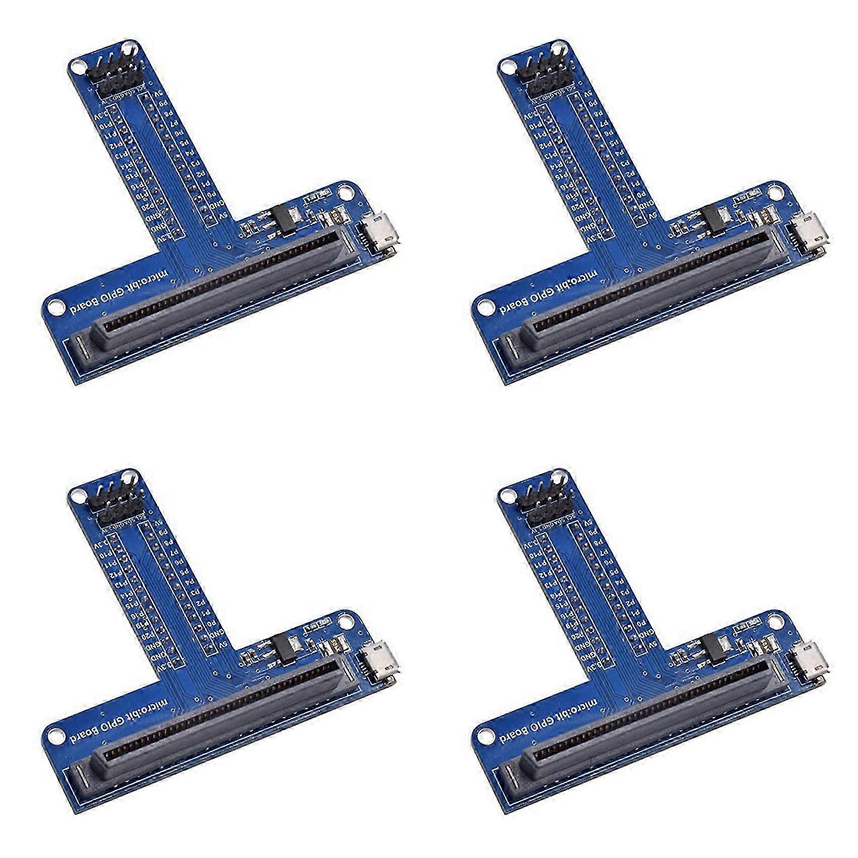 4X T-Type Expansion Adapter compatible with Microbit Breadboard Python Graphical Programming Interface compatible with BBC Microbit