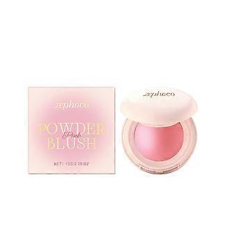 Zephoco silky moisturizing powder blusher (pink) is light, smooth and suitable for daily makeup