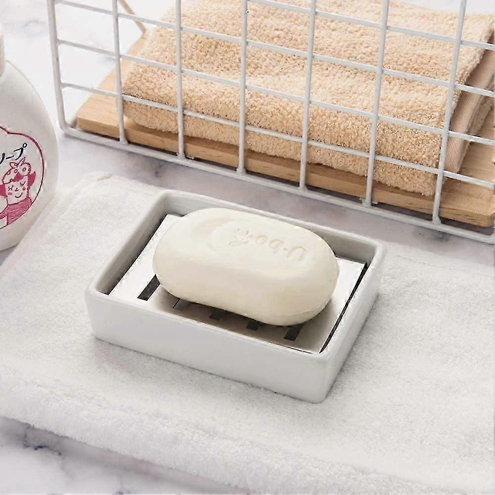 Ceramic Soap Dish White