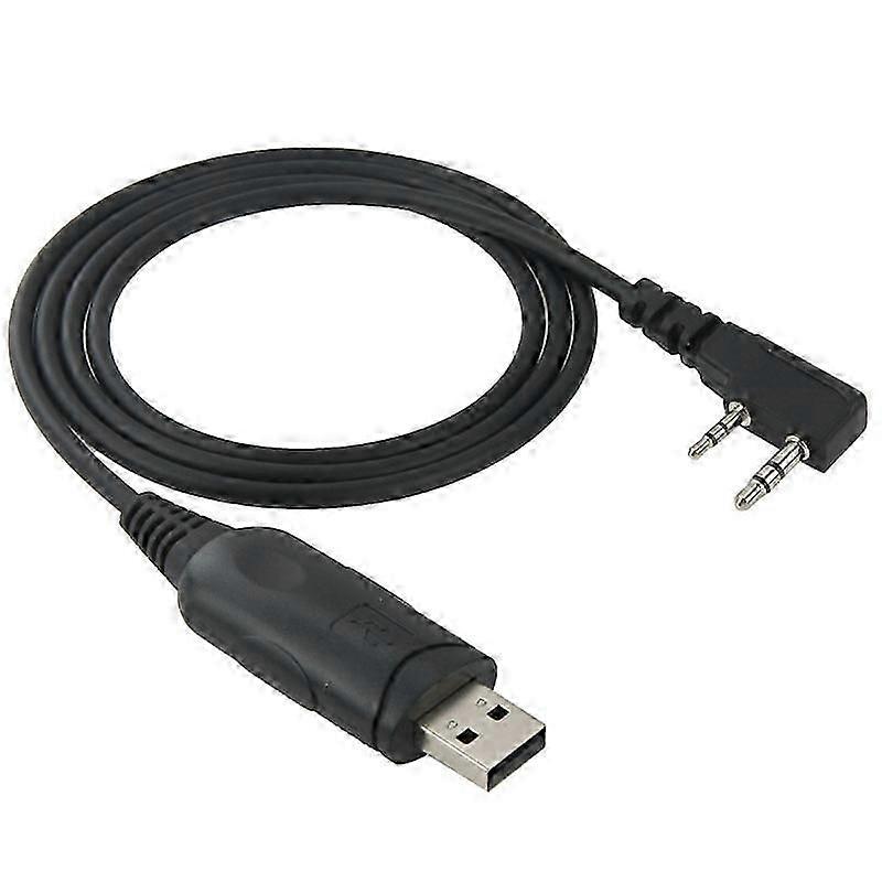 USB Program Cable Data Cable for Walkie Talkies, 3.5mm + 2.5mm Plug + USB 2.0 26-27