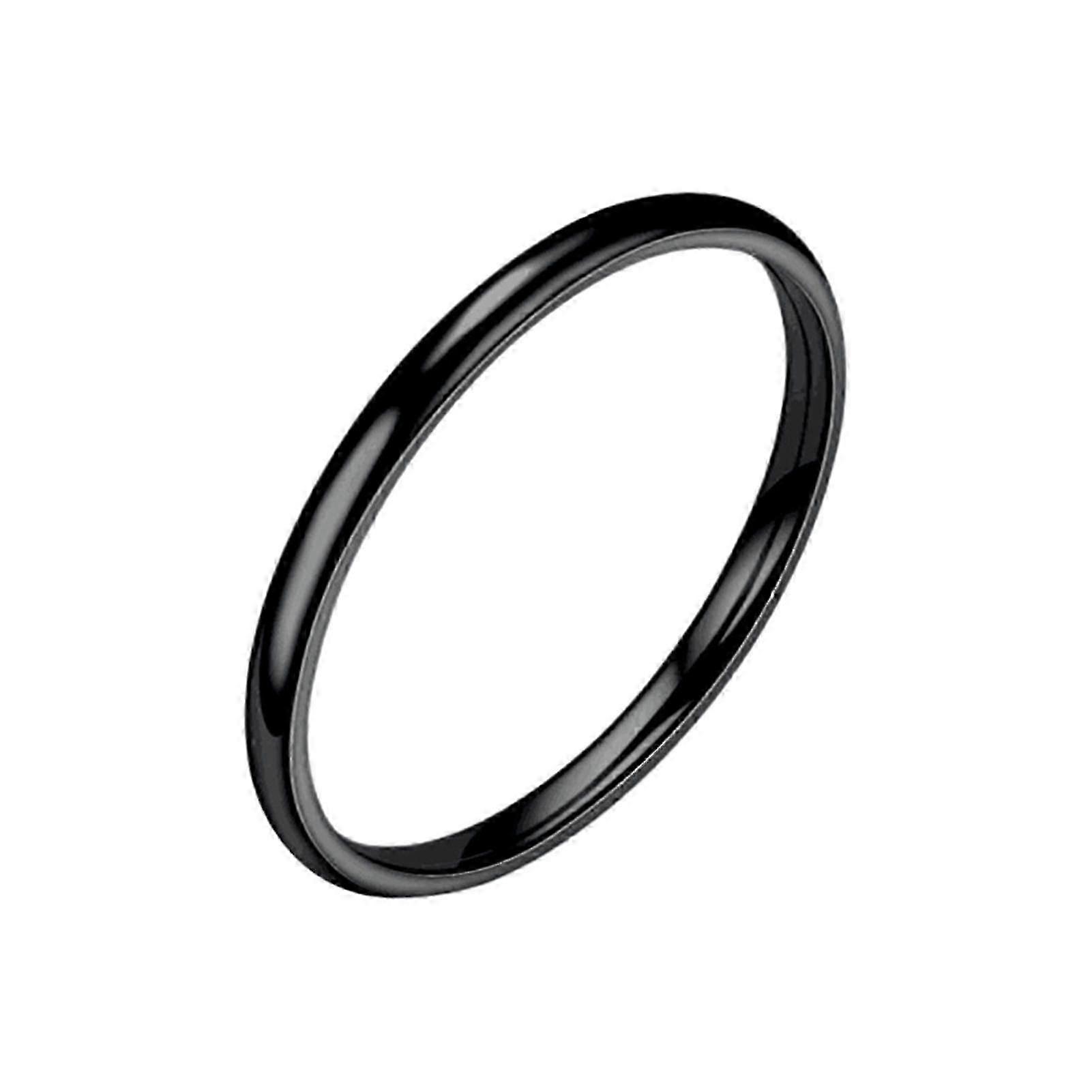 Finger Ring Elegant Smooth Surface Minimalist Simple Style Thin Stacking Ring For Birthday