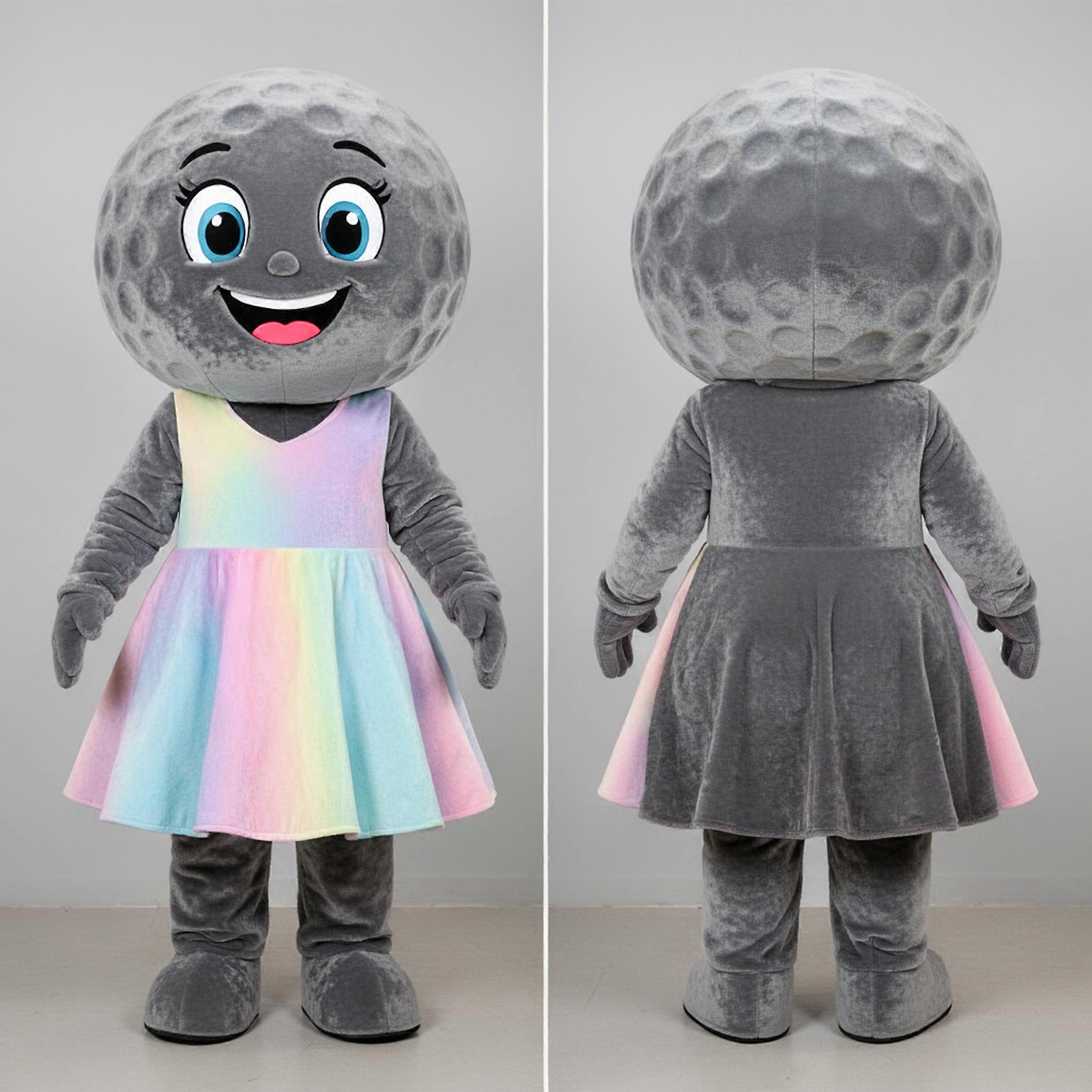 MASTICOT Velvety Gray Spherical Golf Ball Mascot