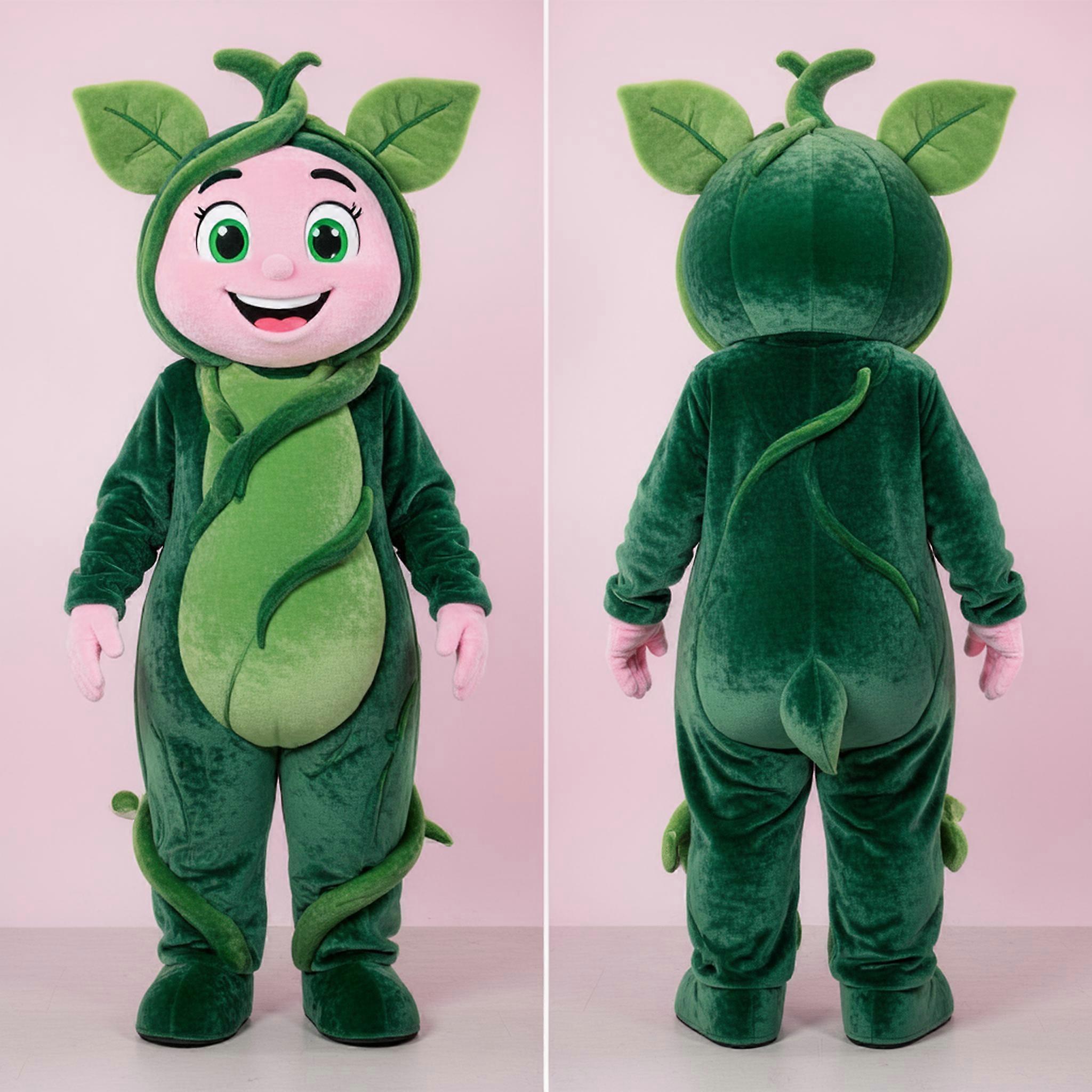 MASTICOT Pink Towering Beanstalk Mascot