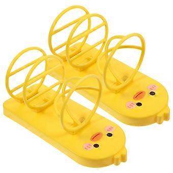 Makeup Puff Stand Wall-Mounted Powder Puff Storage Holder for 2Pcs