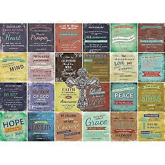 Bible Jigsaw Puzzle for Adult Religious Christian Puzzles Inspirational Motivational Bible Verse Puzzles as Religious Wall Decor VRE026