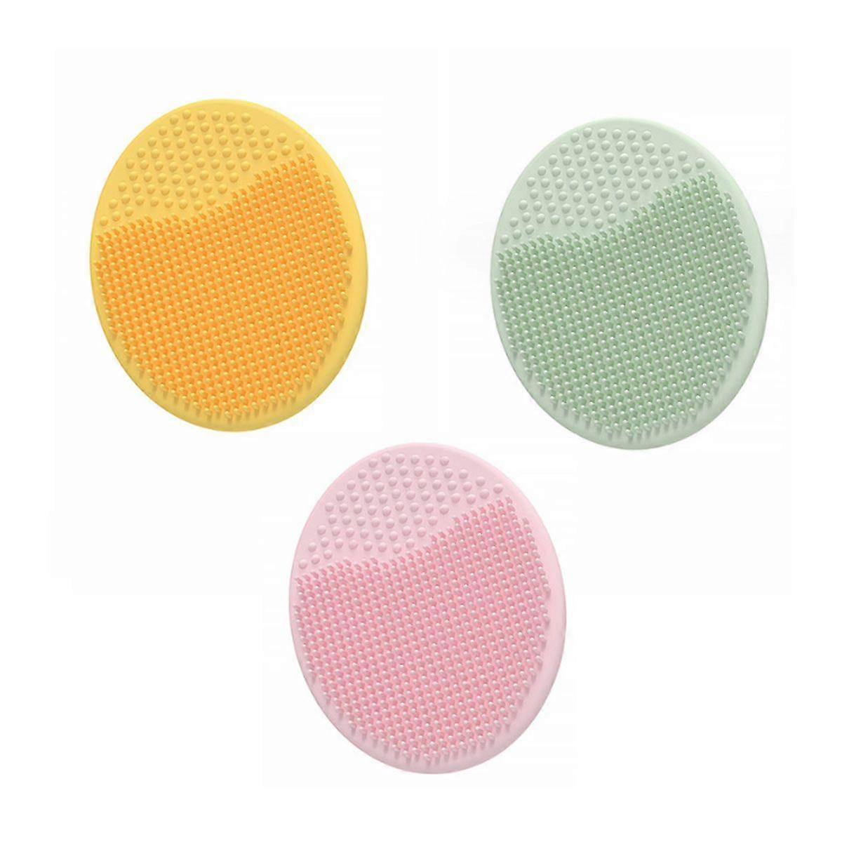 Soft Silicone Face Cleanser, Portable Size, 3pcs
