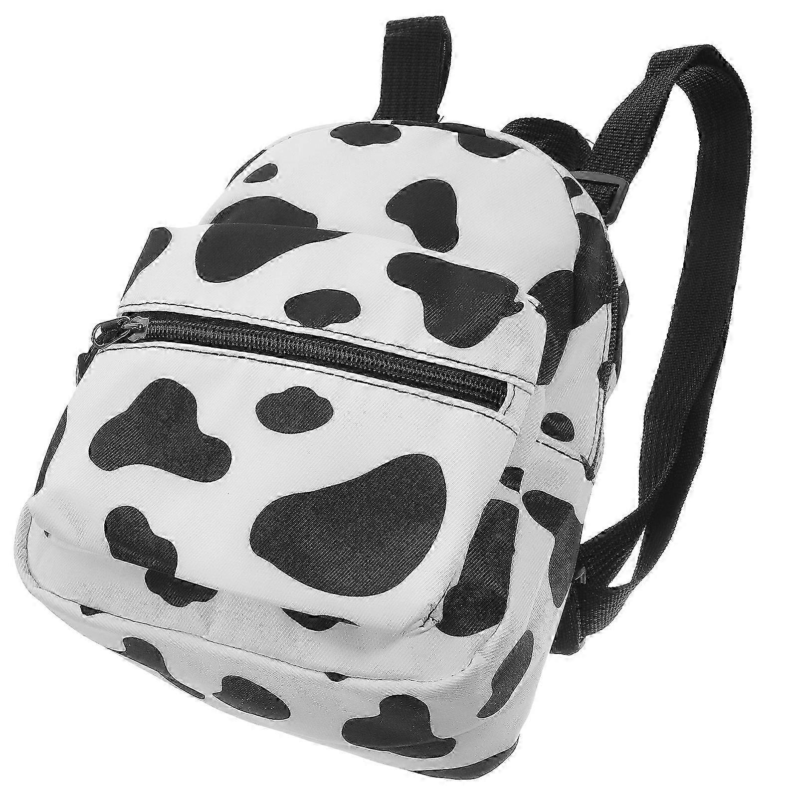 Cow Pattern Backpack Stylish Shoulder Bag compatible with Storage Adorable Design