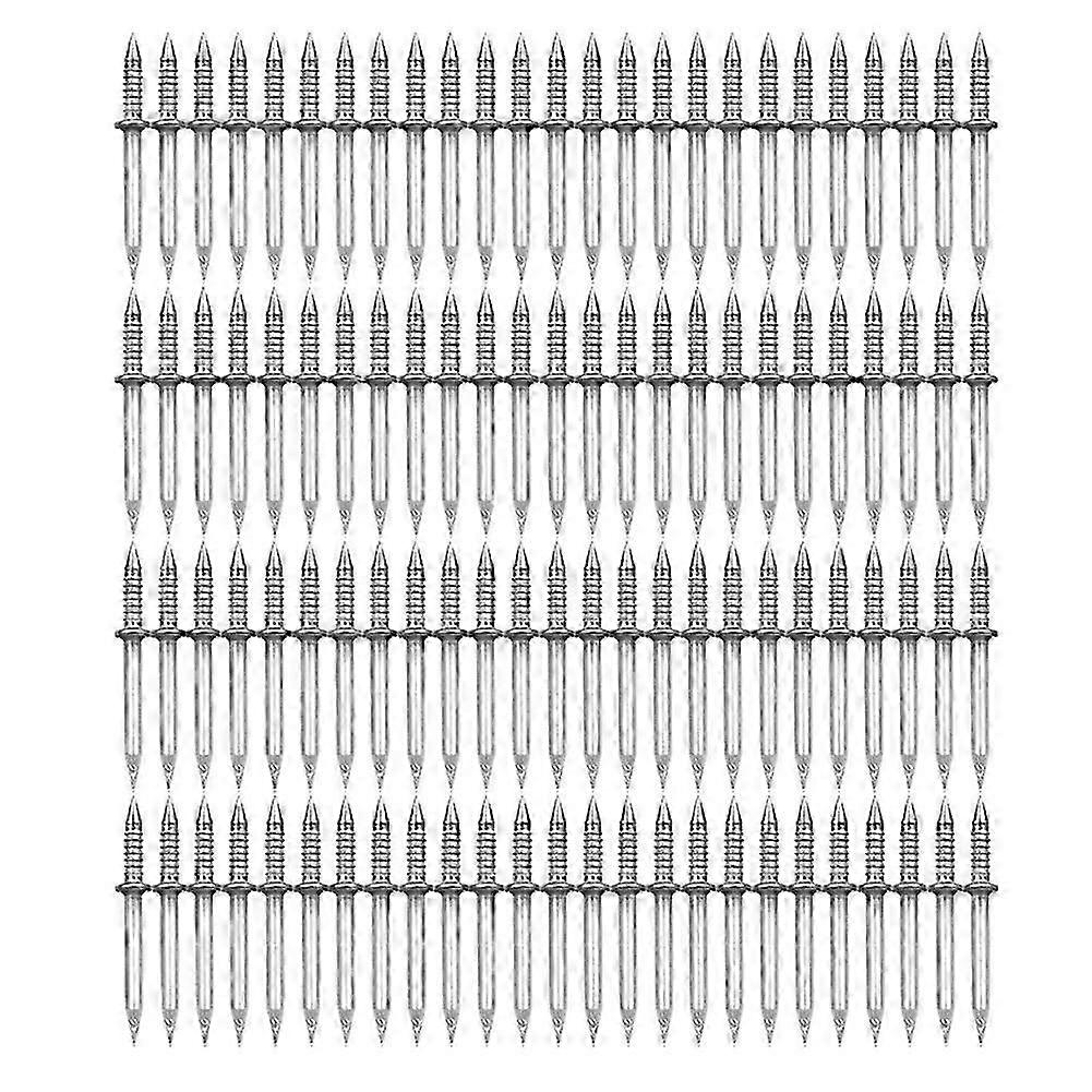 Double-Headed Skirting Nails 100pcs Rustproof