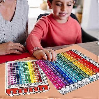 Math Flash Cards & Pop Fidget Chart for Kids - 156pcs Multiplication Cards, Fun Math Games for Kindergarten to 6th Grade.A3