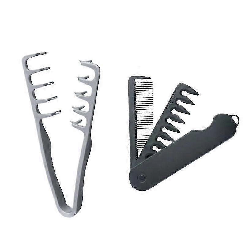 2-Piece Wide-Tooth Folding Comb Kit