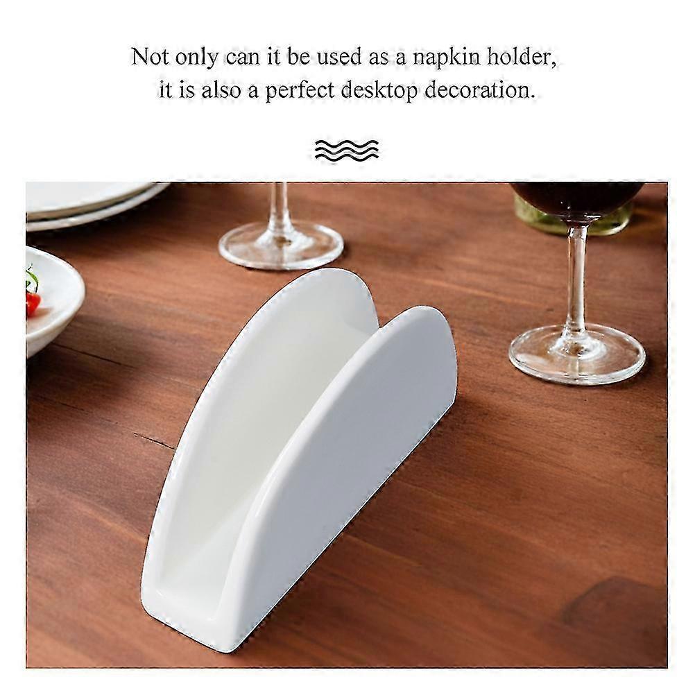 Ceramic Napkin Holder With Tray